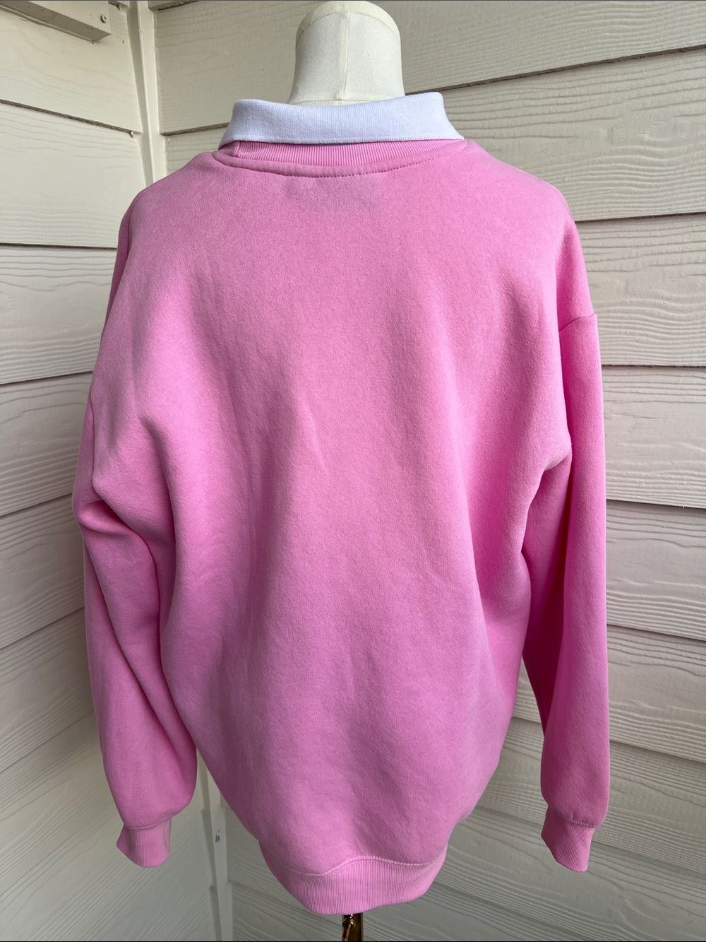 Barbie Pink and White Pullover Sweatshirt - Large - Picture 2 of 11